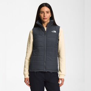 North Face mossbud reversible vest grey